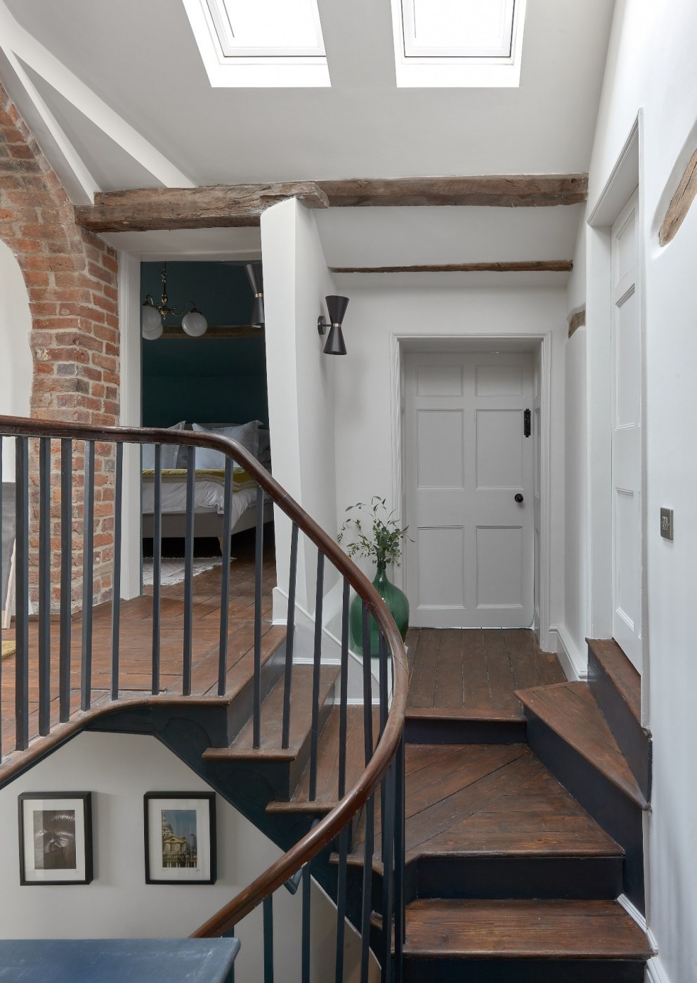 Welsh Farmhouse renovation | Original staircase in Victorian Cottage | Interior Designers